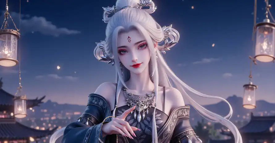 4k夜景壁纸 - 宫灯 - 小白 - 星空「哲风壁纸」