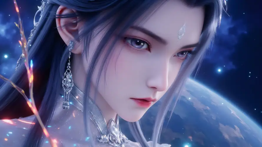 4k仙女壁纸 - 仙气 - 星空 - 清冷「哲风壁纸」