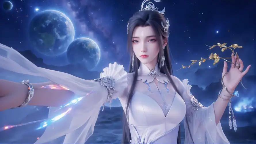 4k仙侠壁纸 - 古风 - 星空 - 清冷「哲风壁纸」