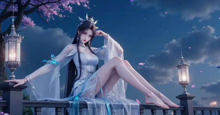 4k仙侠壁纸 - 古装 - 古风 - 夜景「哲风壁纸」