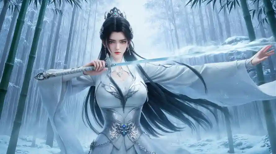 4k仙侠壁纸 - 古风 - 白衣 - 竹林「哲风壁纸」