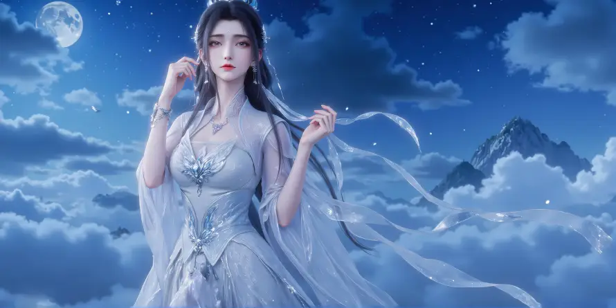 4k云海壁纸 - 仙侠 - 仙女 - 古风「哲风壁纸」