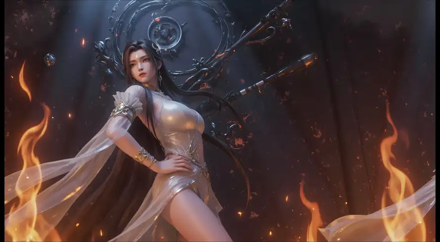 4k仙侠壁纸 - 古风 - 武器 - 火焰「哲风壁纸」