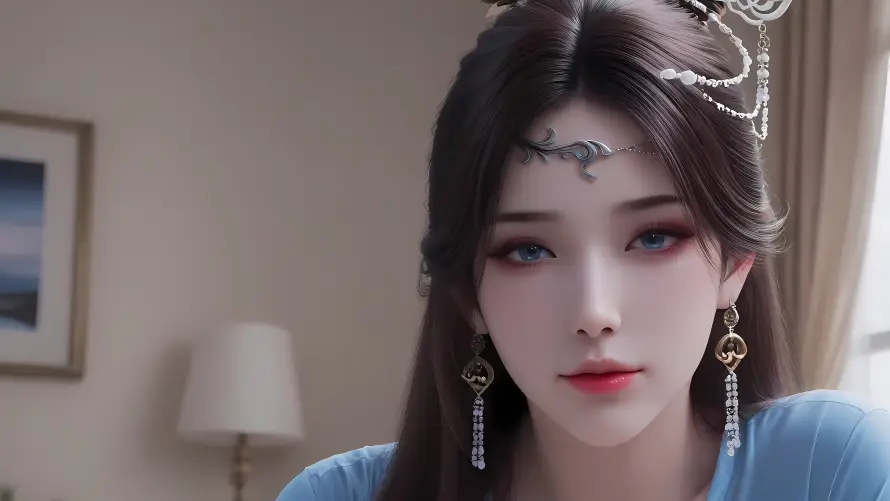 4k古风壁纸 - 御姐 - 棕发 - 花钿「哲风壁纸」 4k古风壁纸 - 御姐 - 棕发 - 花钿「哲风壁纸」