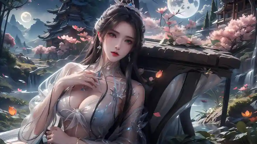 4k古风壁纸 - 国风 - 明月 - 月夜「哲风壁纸」