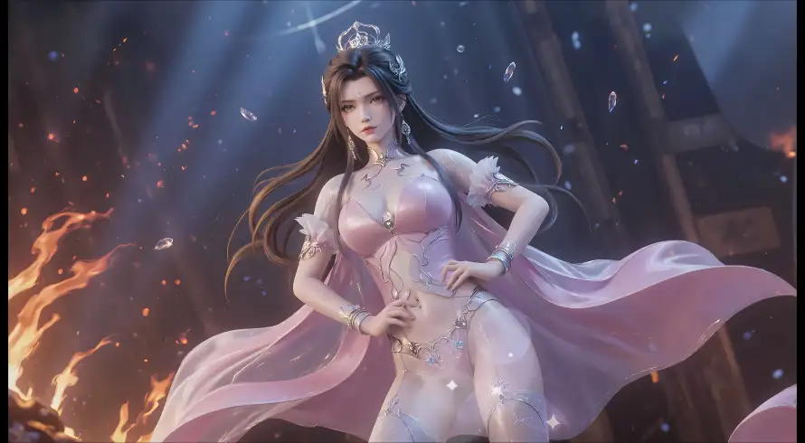 4k3D壁纸 - 国风 - 女神 - 火焰「哲风壁纸」 4k3D壁纸 - 国风 - 女神 - 火焰「哲风壁纸」