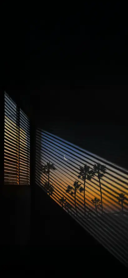 4k光影壁纸 - 室内 - 日落 - 暗调「哲风壁纸」