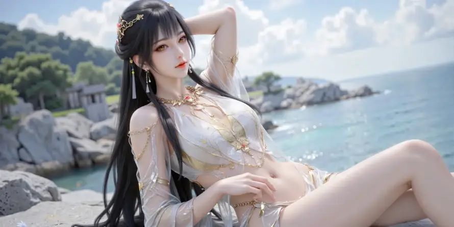 2k古风壁纸-白月蓉与浅纱-百炼成神壁纸推荐「哲风壁纸」