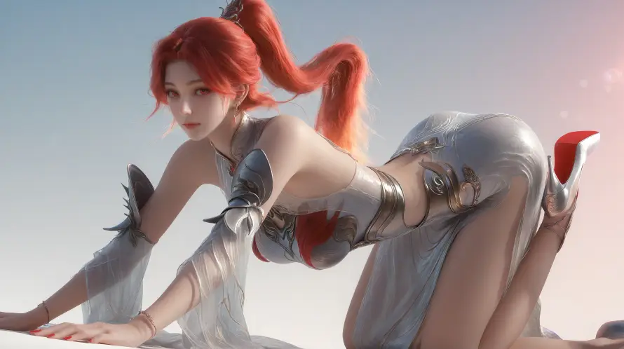 4k国漫壁纸 - 美女 - 火允儿 - 红头发「哲风壁纸」