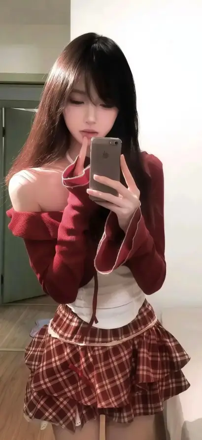 4k美女壁纸 - 长发 - Ios - 室内自拍「哲风壁纸」