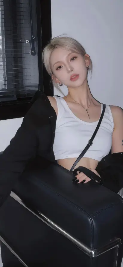 4k穿搭壁纸 - 美女 - 辣妹 - 酷感「哲风壁纸」