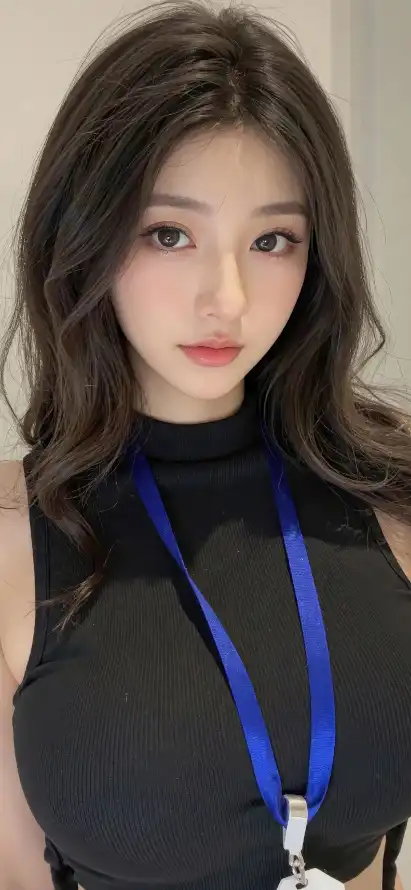 4k工牌壁纸 - 美女 - 职场 - Ios「哲风壁纸」