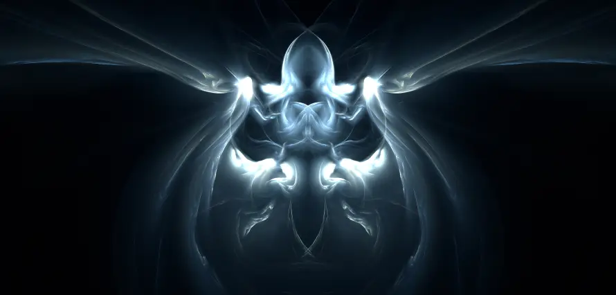 4k人形壁纸 - 光影 - 发光 - 对称「哲风壁纸」