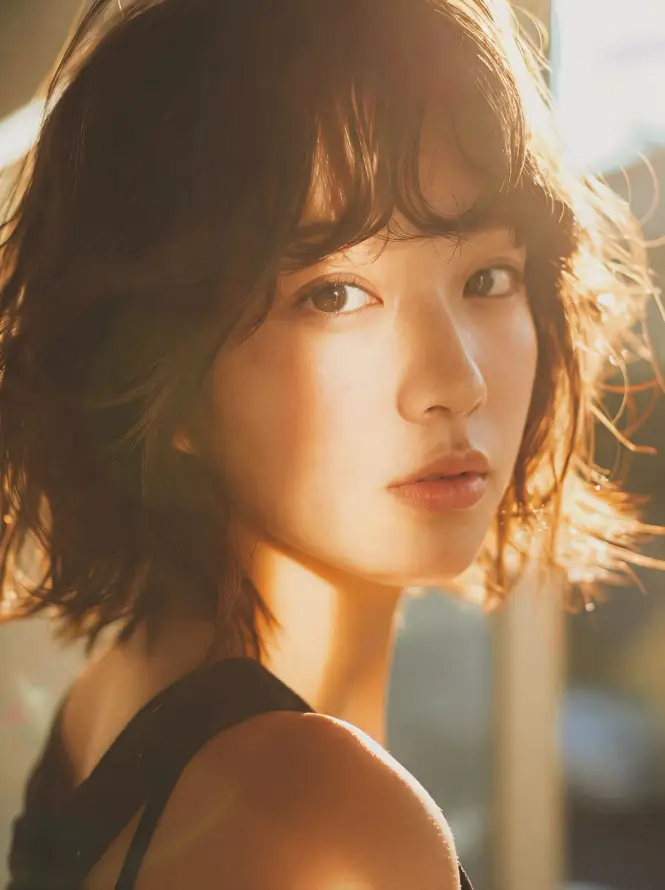 4k侧颜壁纸 - 卷发 - 女孩 - 少女「哲风壁纸」