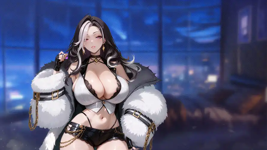 2k御姐壁纸-二次元 - 性感-挑染长发壁纸推荐「哲风壁纸」