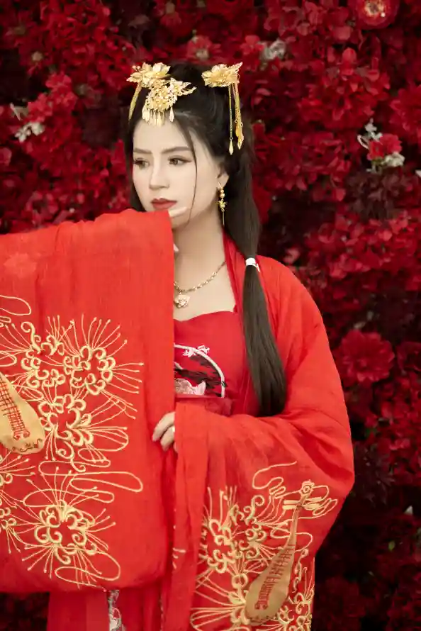 4k古装壁纸 - 古风 - 嫁衣 - 汉服「哲风壁纸」