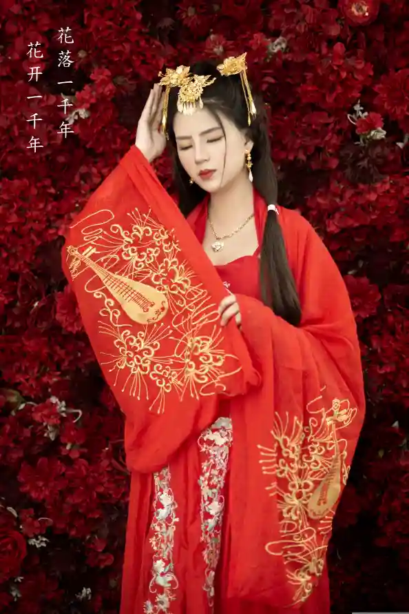 4k中式壁纸 - 刺绣 - 古风 - 婚服「哲风壁纸」