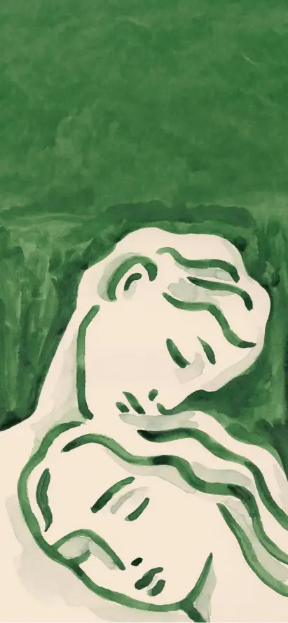 4k手绘壁纸 - 抽象 - 简约 - 米色「哲风壁纸」