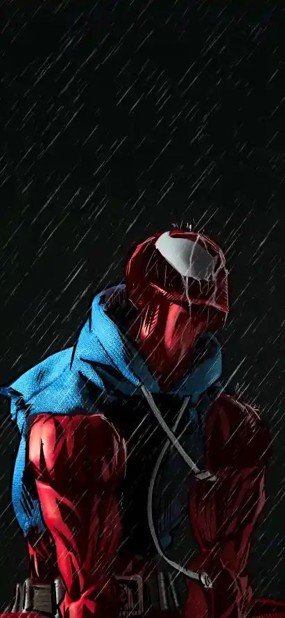 4k暗黑壁纸 - 漫威 - 雨夜 - 蜘蛛侠「哲风壁纸」