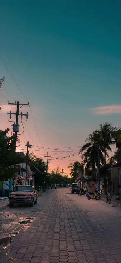 4k傍晚壁纸 - 城镇 - 建筑 - 晚霞「哲风壁纸」