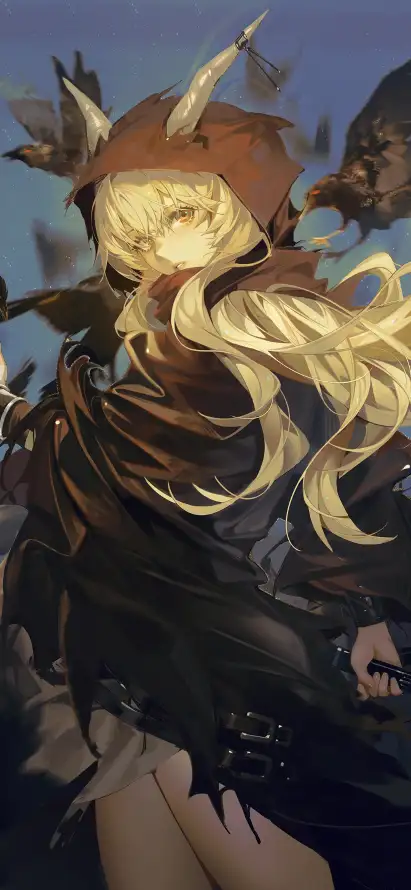 4k牛角壁纸 - 金发 - 闪灵 - 二次元「哲风壁纸」