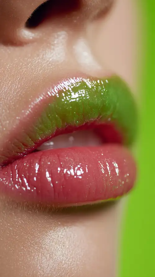 4k五官壁纸 - 亮面 - 唇妆 - 嘴唇「哲风壁纸」
