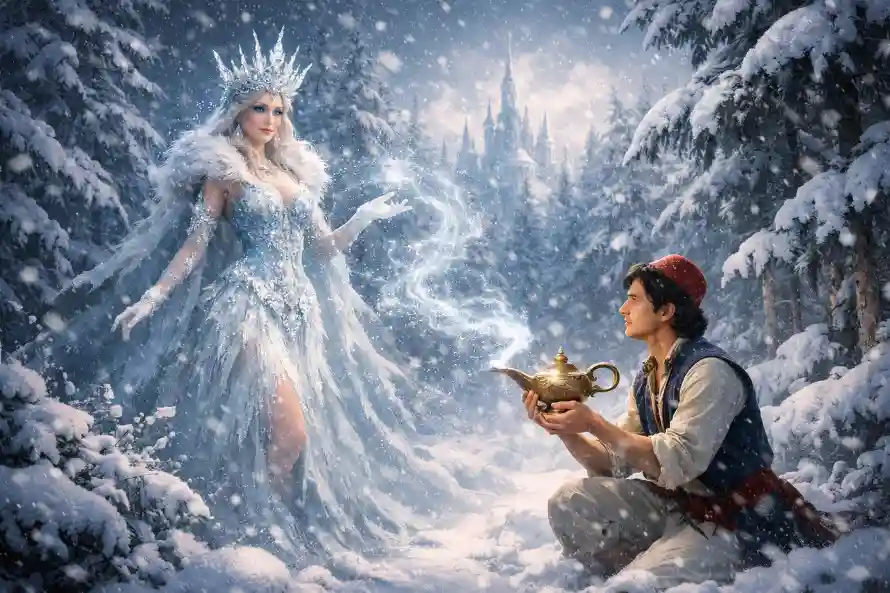 4k壁纸壁纸-阿拉丁和奇幻-冬日森林免费下载「哲风壁纸」