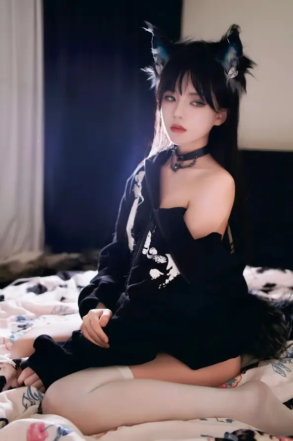 4k室内壁纸 - 御姐 - 猫耳 - 白丝「哲风壁纸」