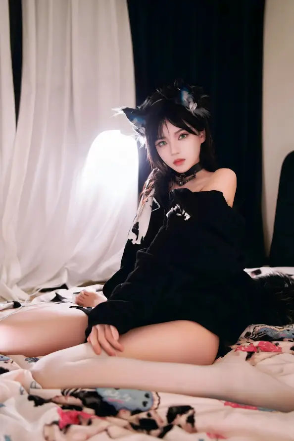 4k长发壁纸 - 卧室 - 美女 - 猫耳「哲风壁纸」