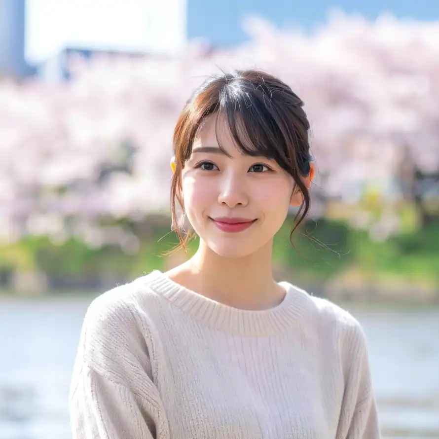 4k少女壁纸 - 微笑 - 日系 - 春日「哲风壁纸」