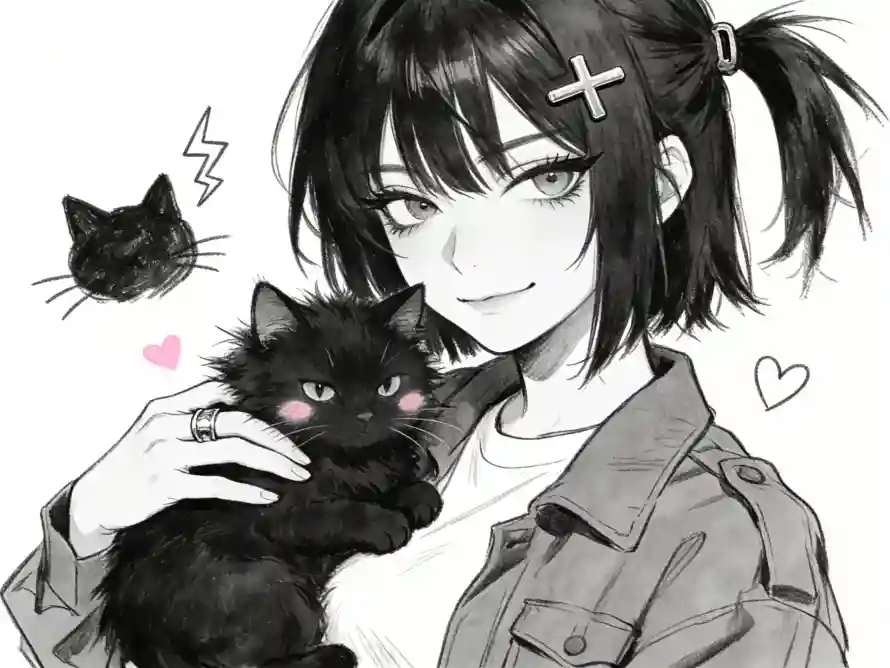 2k戒指壁纸-二次元 - 手绘-十字发夹壁纸推荐「哲风壁纸」