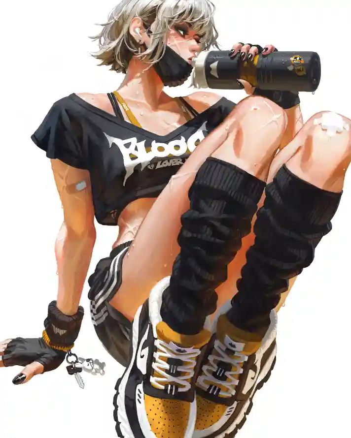 4k口罩壁纸 - 力 - 画 - 手绘「哲风壁纸」