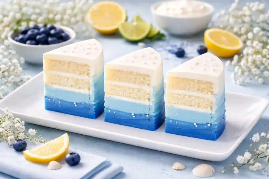 5k柠檬壁纸-下午茶 - 渐变-蓝色白色免费下载「哲风壁纸」