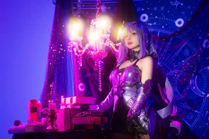 4k刻晴壁纸 - 原神 - 吊灯 - 紫发「哲风壁纸」 4k刻晴壁纸 - 原神 - 吊灯 - 紫发「哲风壁纸」