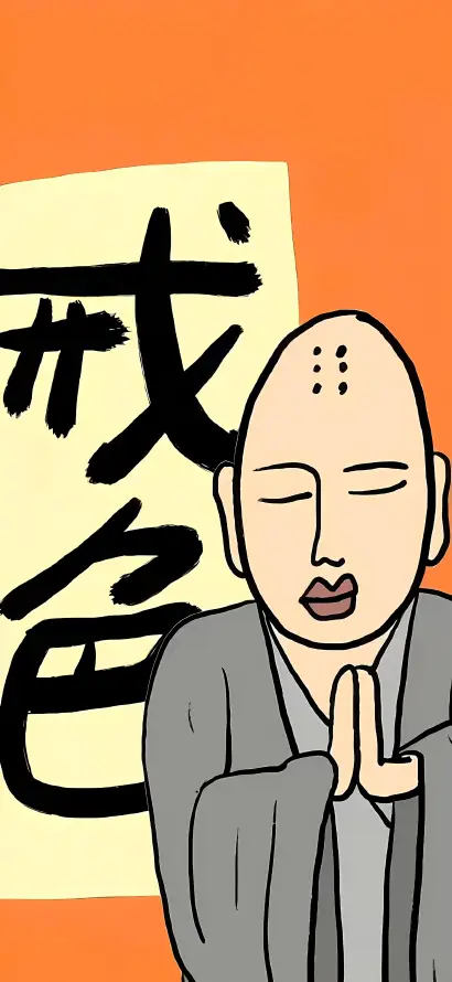 4k佛系壁纸 - 僧侣 - 合掌 - 和尚「哲风壁纸」