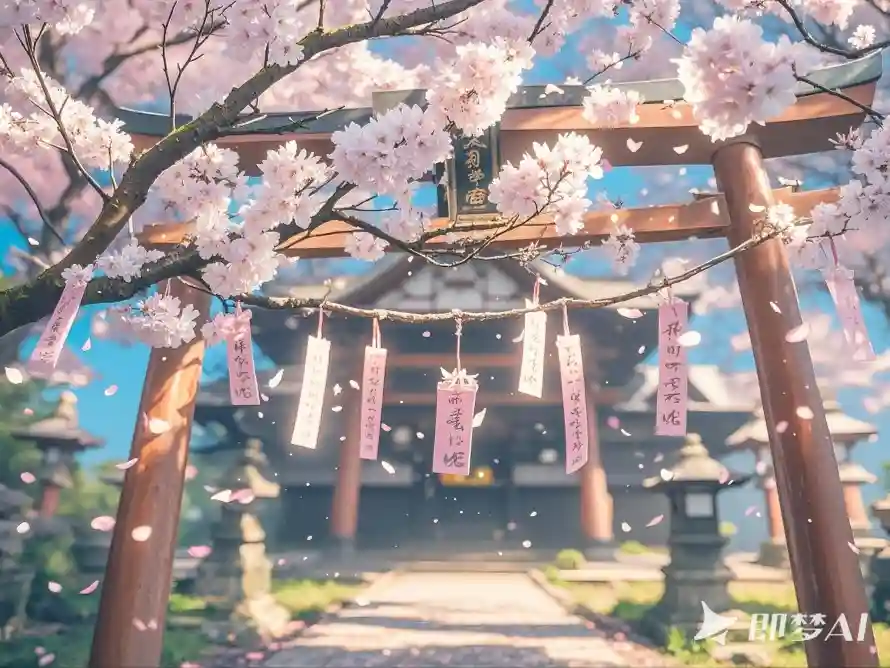 2k光感壁纸-二次元和春日-日式神社热门的壁纸「哲风壁纸」