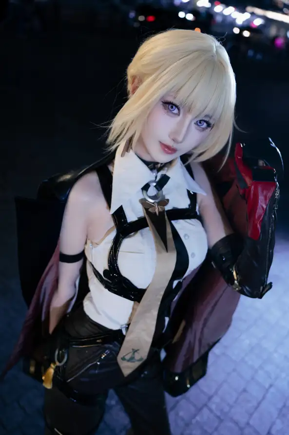 4k夜晚壁纸 - 女性 - 短发 - 紫瞳「哲风壁纸」