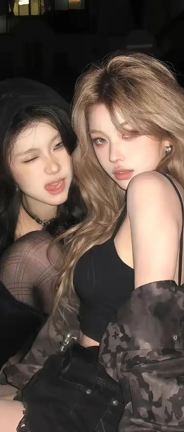 4k合照壁纸 - 吊带 - 网红 - 美女「哲风壁纸」