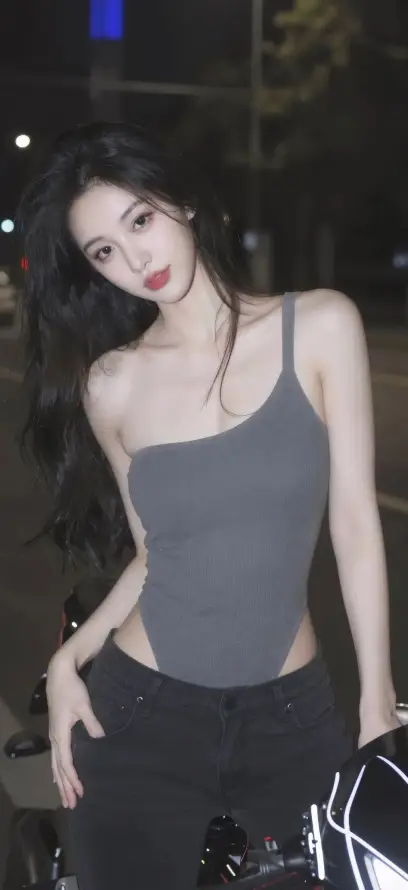 4k夜景壁纸 - 御姐 - 气质 - 红唇「哲风壁纸」