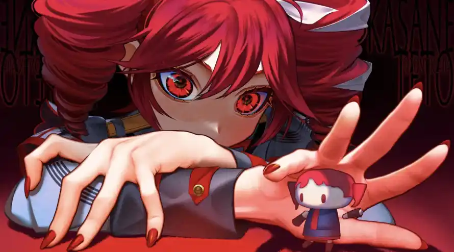 5k红发壁纸-双马尾 - 红瞳-3D渲染免费下载「哲风壁纸」