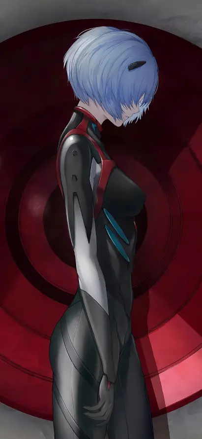 4keva壁纸 - LCL - 凌波丽 - 蓝短发「哲风壁纸」