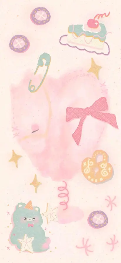 4k别针壁纸 - 卡通 - 小马 - 星星「哲风壁纸」