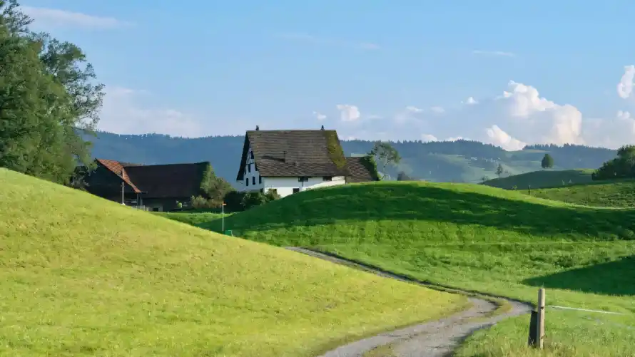 4k乡村壁纸 - 乡野 - 小路 - 木屋「哲风壁纸」