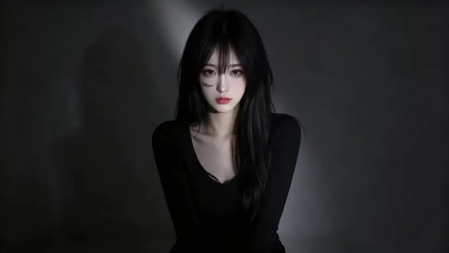 4k壁纸壁纸 - 暗调 - 电脑 - 红唇「哲风壁纸」