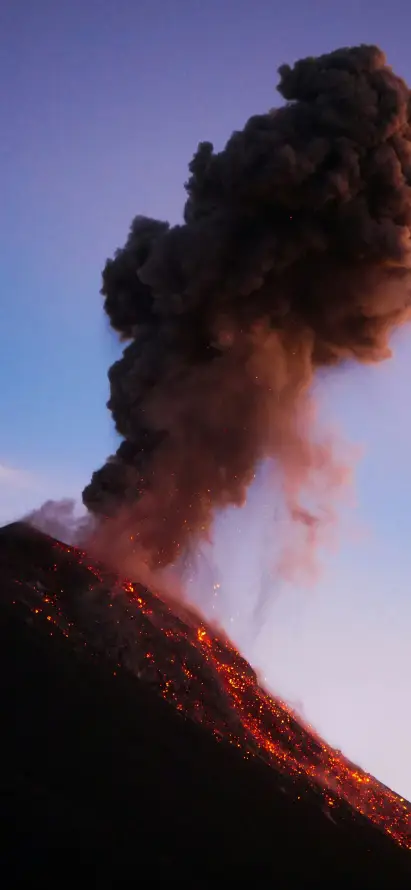 4k火山壁纸 - 熔岩 - 意大利 - 火山灰「哲风壁纸」