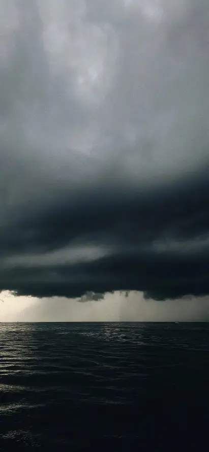 4k乌云壁纸 - 大海 - 暴雨 - 海域「哲风壁纸」