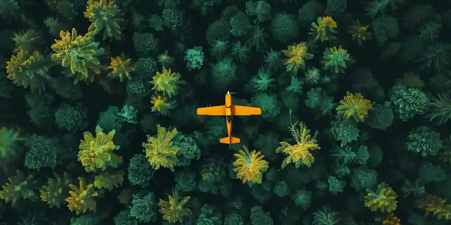 4k俯视壁纸-电脑壁纸壁纸和壁纸-黄色飞机热门的壁纸「哲风壁纸」