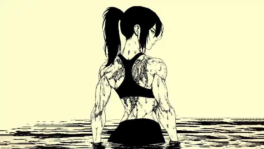 4k像素壁纸 - 水中 - 海边 - 肌肉「哲风壁纸」