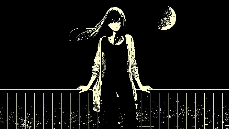 4k像素壁纸 - 夜景 - 天台 - 少女「哲风壁纸」