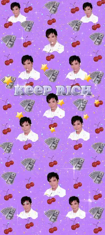 4k发财壁纸 - 平铺 - 星星 - 暴富「哲风壁纸」